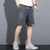 Y2K MENS LOOSE BAGGY DENIM SHORT MEN JEANS Fashionwear Hip Hop Long Cargo Shorts Pocket Male Pantalones Cortos 240402