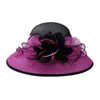 Boinas fedoras chapéu feminino dia de damas praia viseira férias festas de férias japonesas verão feminino hats wedding show fascinators h6613