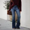 Damesjeans flare voor vrouwen 2024 mode hoge taille flard uitlopen uit de jaren 90 vintage kleding broek pantalones mujer pantalon femme