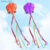 YongJian kite 3D Octopus Kite with Long Colorful Tail for Adults with Long Tail Long-Perfect for Beach or Park by yongjian kite Y240416
