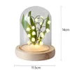 Flowers The Dried Of LED Lily Valley Handmade Glow Night Light DIY Material For Home Bedside Desktop Decor Valentine Birthday Gift 230613