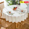 Tableau de table A78Champagne couleur étanche imperméable à l'huile anti-scalding nappe jetable El Restaurant Home Round Large