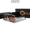 2024 Men's Retro Pilot Square Women's Sunglasses Fashion Designer Gold Frame UV400 Gradient LXN-EVO DITA 4SFH