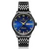 Men S Minimalist Fashion Mechanical Quartz Digital Digital Multifunctional Alarm Stainless Steel Rubber Ceramic Blue Black Medium Small Wristwatch Timepiece