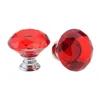 30mm Diamond Crystal Glass Door Knobs Drawer Cabinet Furniture Handle Knob Screw Furniture Accessories