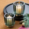 Candele Wedding Wedding Simple Distry Holder Cupt Centecies moderno cilindro Tealight Glass Portavelas Decor DF50ZT DF50ZT