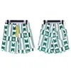 High Edition Rhude Stripe Stampa High Street Cashstring Shorts sciolto Capris Trendy