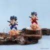 Action Toy Figures New Son Goku Figure Aquarium Suspend Floating Fish Tank Landscape Decoration Floating Ball Creative Ornament Toys