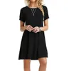 Basic Casual Dresses Designer Clothes Skirt Dress Vestidos Womens Clothing Short Sleeve Guest Cute Solid Color Woman Designers Spring Dh910