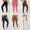 Active Pants Women Yoga Leggings V Cross High midje Gym Seamless Spandex Fitness Workout Tights Snabbt torrt bulfikning