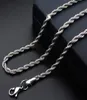 Titanium Steel Rope ed Chains Halsband Rostfritt stål ED Tunga länkkedja smycken Tillbehör för män kvinnor249g1155865