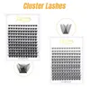 False Eyelashes Quewel Lashes 144Pcs DIY Cluster 8-16mm Mix Premade Volume Fan Eyelash Extensions C/D Lash Makeup Supplies