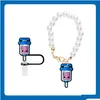 Клажанки Lanyards Lanyards Lanyards 2pcs warms Ster - аксессуары для шарма для медсестры Faux Pearl для чашки и простого современного тумблера с DHRFV