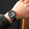 Orologi da polso Case di orologio trasparente uomini donne donne sportive da polso da polso 30m digitale resistente impermeabile per