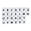 12mm 50st Silicone Letters Pärlor Engelska Alfabetet Baby TEETER för personligt namn DIY PACIFIER CLIP -leksaker A GRATIS 240407