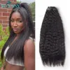 PU Clip In Hair Kinky Straight Burmese Seamless Ins Human For Black Women 100g120g200g240g 240401