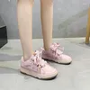 Sapatos casuais Fujin plataforma genuína plataforma feminina de salto de salto tênis de calçados vulcanizados