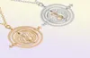 24 PcsLot Selling 35 cm Diameter Time Turner Necklace Movie Jewelry Rotating Hourglass Pendant Bulk Whole 2106214121054