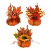 Decorative Flowers Artificial Pumpkin Flower Centerpiece For Office Party Shelf