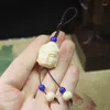 Anahtarlık Fildişi Anahtarlık 3D KOLAY BAZI BUDDHA KURULU KEY RING KİŞİ KİŞİ TURT TUT MEDERİSELİK