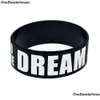 Jelly 1pc Road to the Dream Sile Wristband 1 tum bred flexibel och starka modesmycken Black Drop Delivery Armband Dhj9n