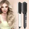 Electric Prosten Hair Brush Professional Curler Retrener Styler Szybkie ogrzewanie ceramika 240411