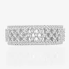 Ringos de cluster zhenchengda betra grade anel de diamante completo 925 prata pura com design de alto grau no estilo Instagram Light Luxury
