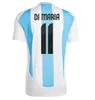 2024 2025 Voetbaltruien Argentinië 3 Star Messis 24 25 Mac Allister Dybala Di Maria Martinez de Paul Maradona Child Copa America Cup Dames voetbal shirt