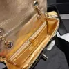 CC Luxury Brand Shoulder Bags Women Designer Flap Bag With Star Coin Purse Patent Leather Golden Metal Hardware 19cm Gold/Silver Evening Bags Cross Body Handbag