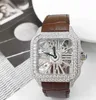 Högkvalitativ is ut VVS 1 39,8 mm män Moissanite Watch Pass Diamond Testare