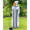 Etnische kleding Groene Marokkaanse Dubai Kaftans Farasha African Abaya -jurk erg chique lange jurk modetrend