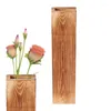 Vases Mur pour les fleurs Décoration en bois Vase Farmhouse Pocket Hang Hang Planter Dried Home Decor