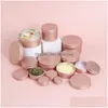 Packing Jar Wholesale Round Aluminum Tin Cans Bottles With Screw Top Lids Metal Empty Tea Storage Case Cosmetic Cream Lip Balm Jars Co Dhfgo