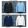 T-shirts masculins élégant en V cou de lacet en lacet up Casual Shirt Tee for Men Retro Band Tops Blouse Design Plain Long Sleeve Color Options