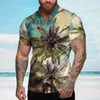 Chemises décontractées pour hommes coco arbre homme femme vocation hawaïenne Blouses Halloween Shirt Cuba Camisas Vêtements Tropic 240417