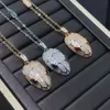 Designer bvlgarys925 gioiello bulgarie braccialetto 925 collana alla testa del serpente in argento sterling placcato con un ciondolo osso serpente a diamante a diamante pieno di rosa