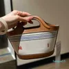 Обработка роскошного плетения соломенные рафы мешки женская дизайнерская корзина для плеча пляжная сумка для перекрестной сумки для сумочки сцепление сумочка