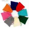 Cosmetic Bags 100pcs/lot 5x7 7x9 9x12 15x20cm Velvet Bag Wedding Party Favor Boutique Cosmetics Jewelry Packaging Bags Candy Gift Bag Pouches L410