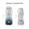 Male Masturbator Cup Soft Pussy sexy Toys Transparent Vagina Adult Endurance Exercise supplies Vacuum Pocket for Men