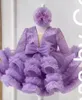 Robe de fille de fleur de luxe Scoop Necy Puff Girls Party Robes pour mariage manches courtes en tulle enfants cérémonial 240416