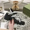 Yaz Moda Kadın Sandalet Tasarımcı Konforlu Açık Ayak Parmağı Kalın Sole High Topuklu Sıradan 42 Parti Moda Şovu Elbise Ayakkabı