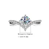S925 argento 1 anello per donna a corona love chic luce classica proposta di matrimonio classico regalo di San Valentino 240417