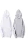 Sublimatie Diy lege hoodies witte capuchon sweatshirt voor vrouwen mannen brief afdrukken met lange mouwen polyester shirts6702142