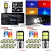 الأضواء الزخرفية 2/6/10/20/30/40/50pcs T10 W5W 194 501 LED CANBUS NO ERROR CAR Interior Light 26 SMD 4014 PURE WHITE INSTRUMEN