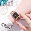 BJHE Wristwatches Golden Quartz Stainless Steel Waterproof Wrist Watch 2022 Womens Casual Gold Watch Women Square Female Watches Top Brand Luxury d240422