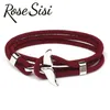 Charm Bracelets Rose Sisi Wrist For Women Milan Line Ocean Series Anchor Style Whale Tail Year Pulseras Para Parejas Girl