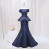 Party Dresses SunnyBridal Royal Blue Long Prom 2024 Luxury Embroidery Sexy Mermaid Style Black Girl Gala Gowns