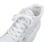 Casual Shoes Women Wedge Sneakers White Thick Sole Lady Hollow Breathable Ladies Height Increasing Sports Female Footwear