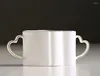 Tazze da 350 ml bordo dorato tazza di caffè in ceramica da caffè creativo a forma di puro bianco europeo europeo tè in porcellana latte in porcellana