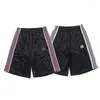 Men's Shorts 2024 Summer Butterfly Embroidery High Quality Y2K Loose Beach Sports Pants With Side Casual